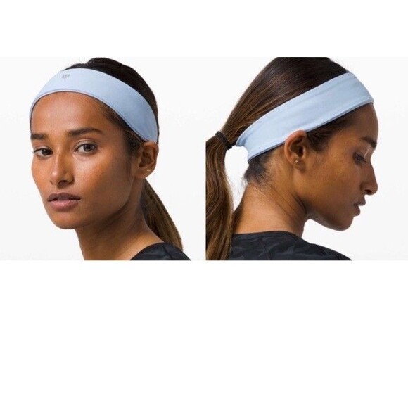Lululemon Fly Away Tamer Headband Blue One Size - Picture 1 of 4